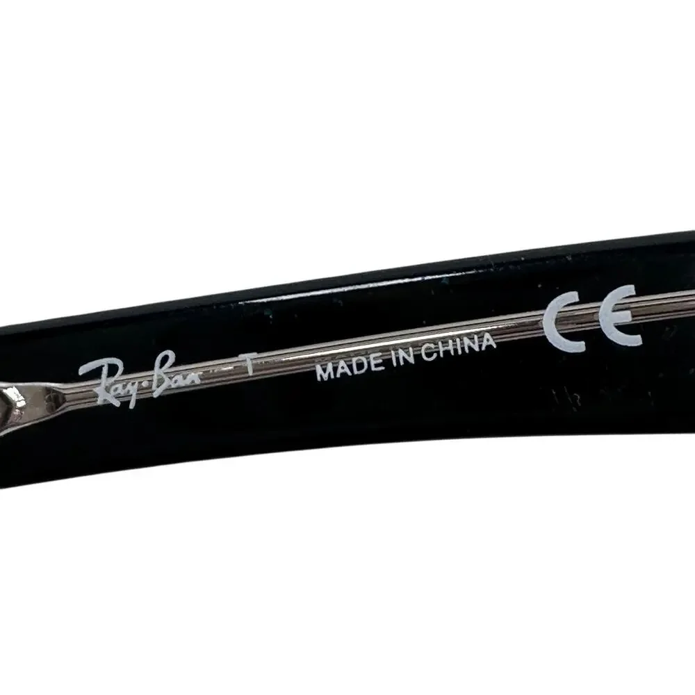 Ray Ban RB1533 Eyeglass Frame Kids Adults Black Clear Full Rim Plastic 47-16-130